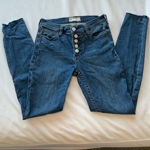 Free People Reagan Button Front Jean